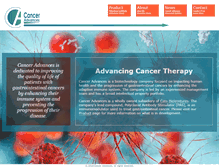 Tablet Screenshot of canceradvancesinc.com